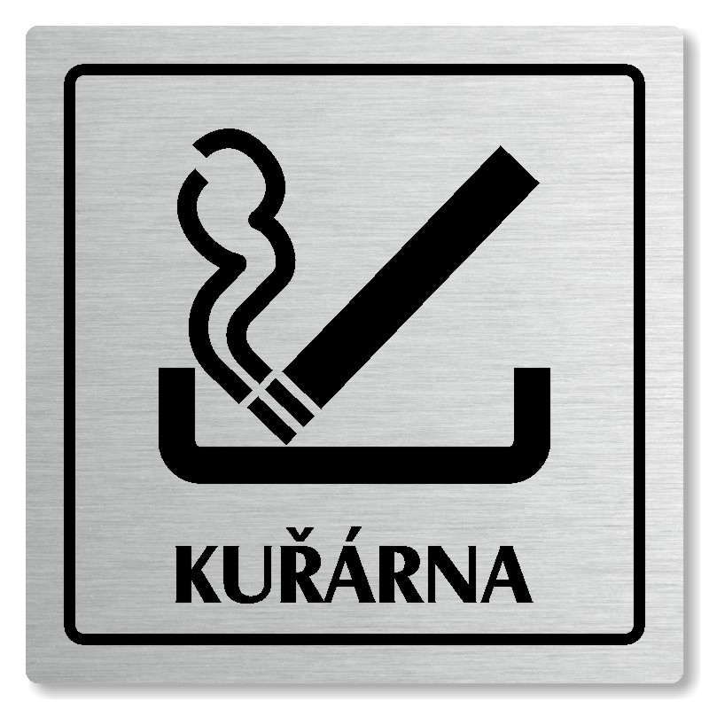 Kuřárna, 118x118mm, stříbrná, Arizona